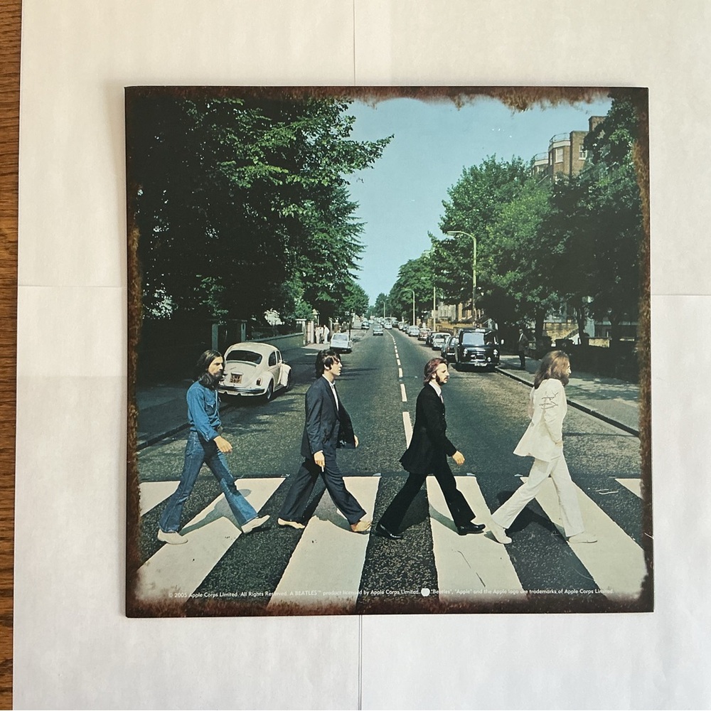 The Beatles Abbey Road Metallic Wall Hanging
